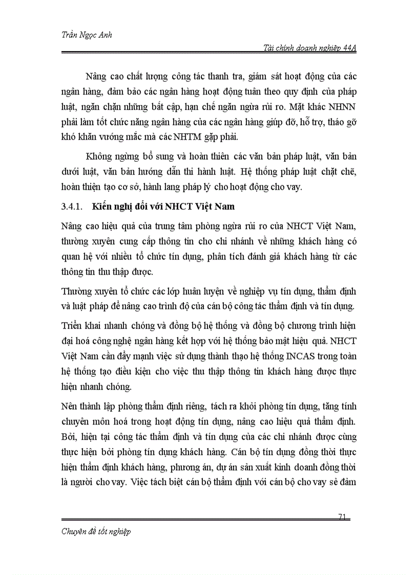 image for page Nâng cao hiệu quả hoạt động cho vay tại chi nhánh NHCT Đống Đa đối với doanh nghiệp vừa và nhỏ 1