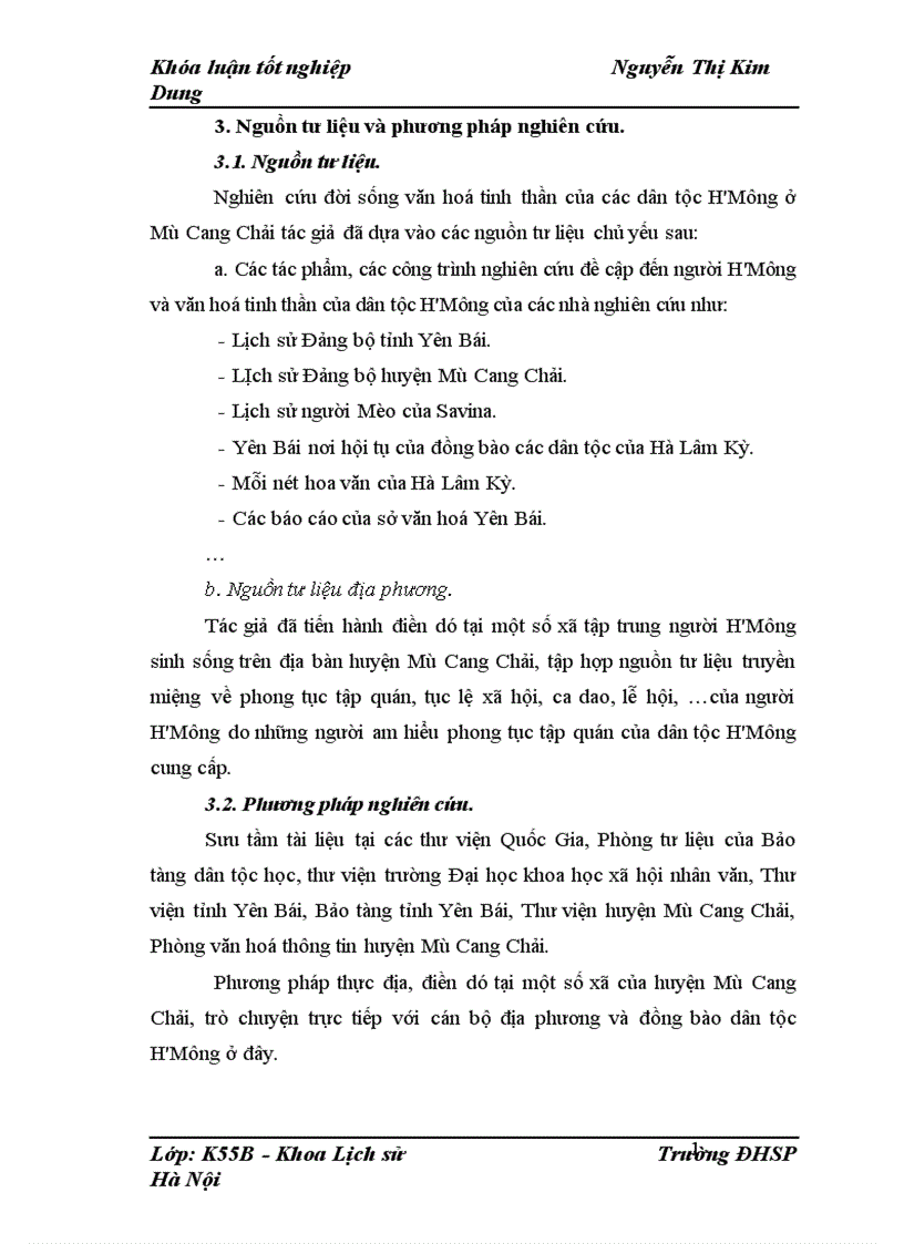 image for page Đời sống văn hóa tinh thần của người H Mông ở huyện Mù Cang Chải Yên Bái