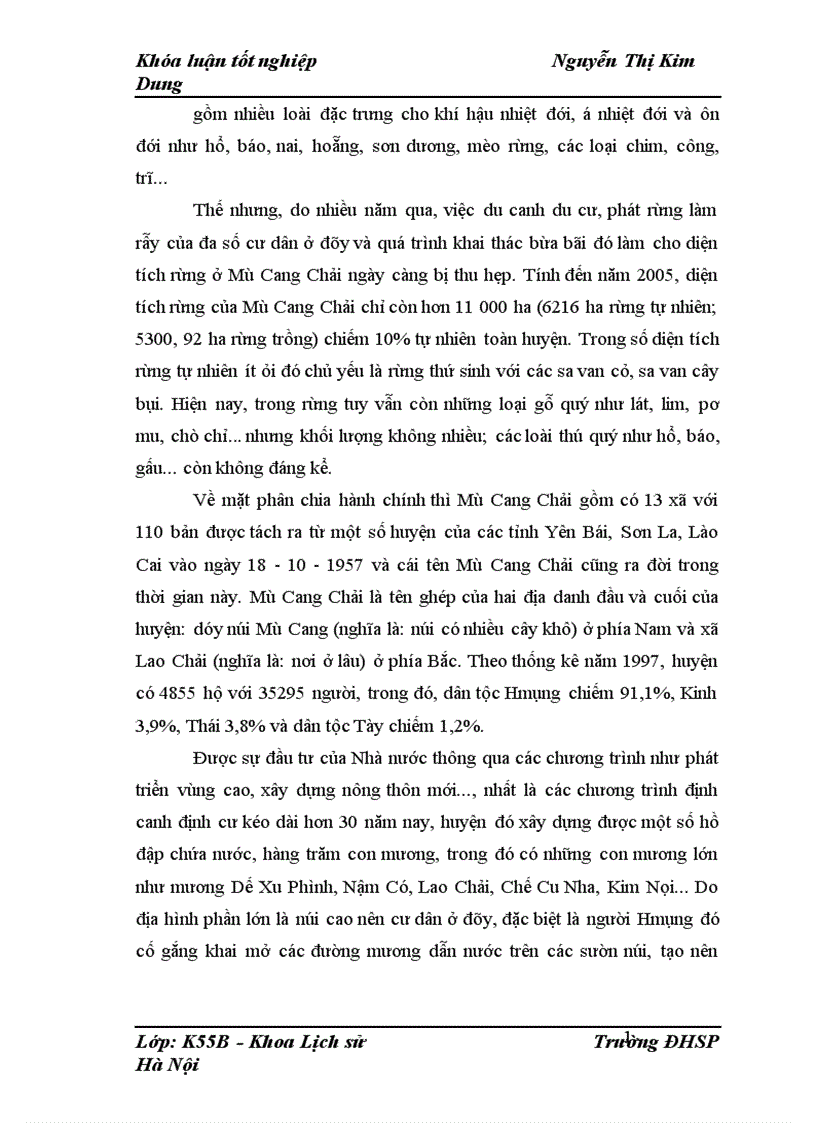 image for page Đời sống văn hóa tinh thần của người H Mông ở huyện Mù Cang Chải Yên Bái