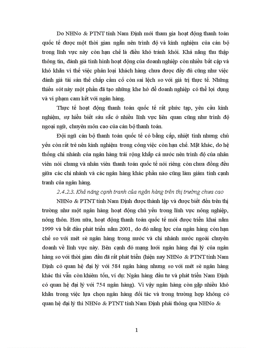 image for page Giải pháp hoàn thiện hoạt động chất lượng thanh toán quốc tế tại NHNN PTNT chi nhánh tỉnh Nam Định