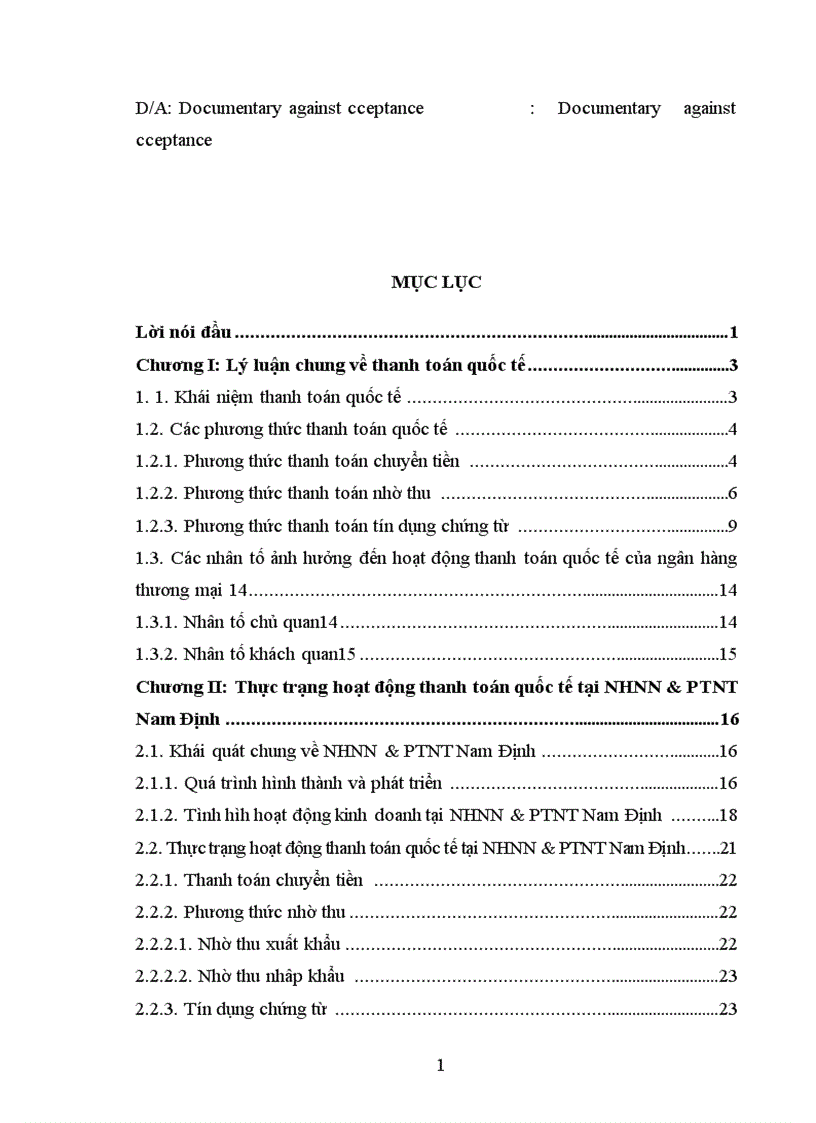 image for page Giải pháp hoàn thiện hoạt động chất lượng thanh toán quốc tế tại NHNN PTNT chi nhánh tỉnh Nam Định