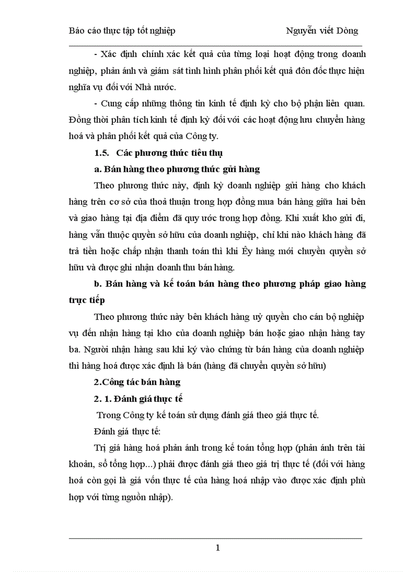 image for page Một số ý kiến đề xuất nhằm hoàn thiện công tác kế toán bán hàng và xác định kết quả tại công ty TNHH Chân Trời Xanh