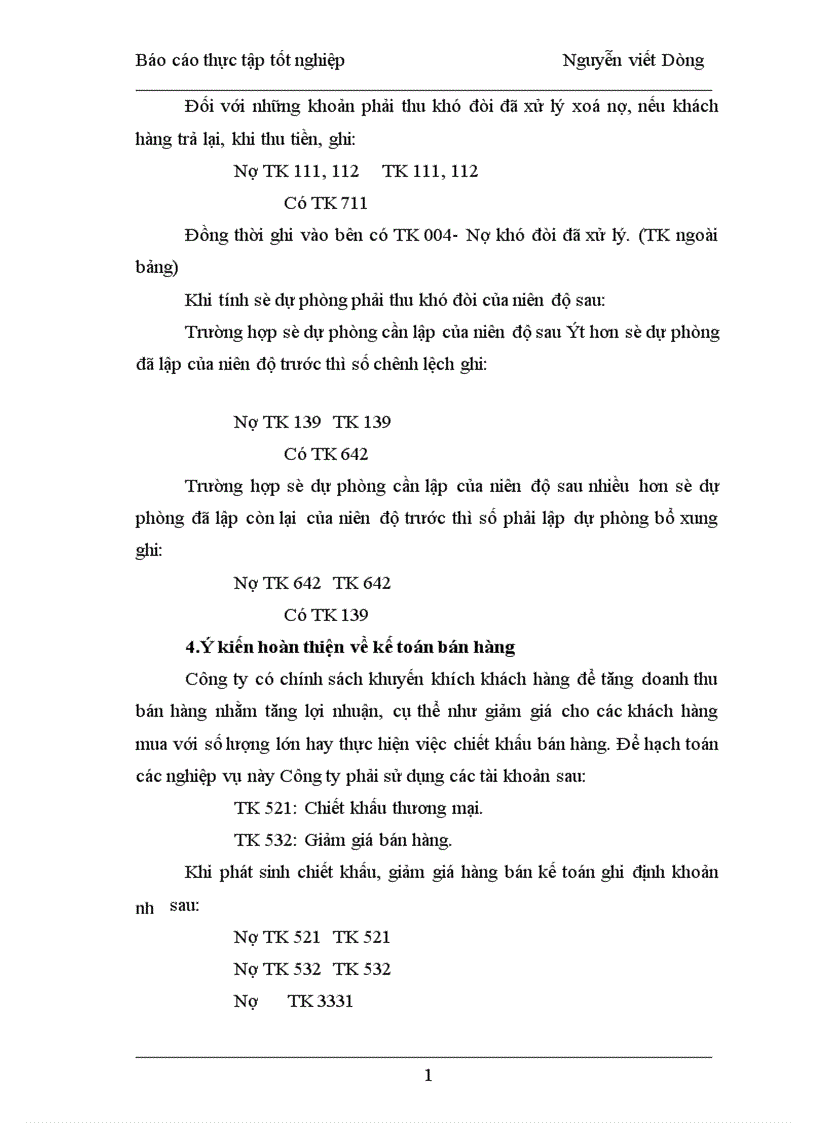 image for page Một số ý kiến đề xuất nhằm hoàn thiện công tác kế toán bán hàng và xác định kết quả tại công ty TNHH Chân Trời Xanh