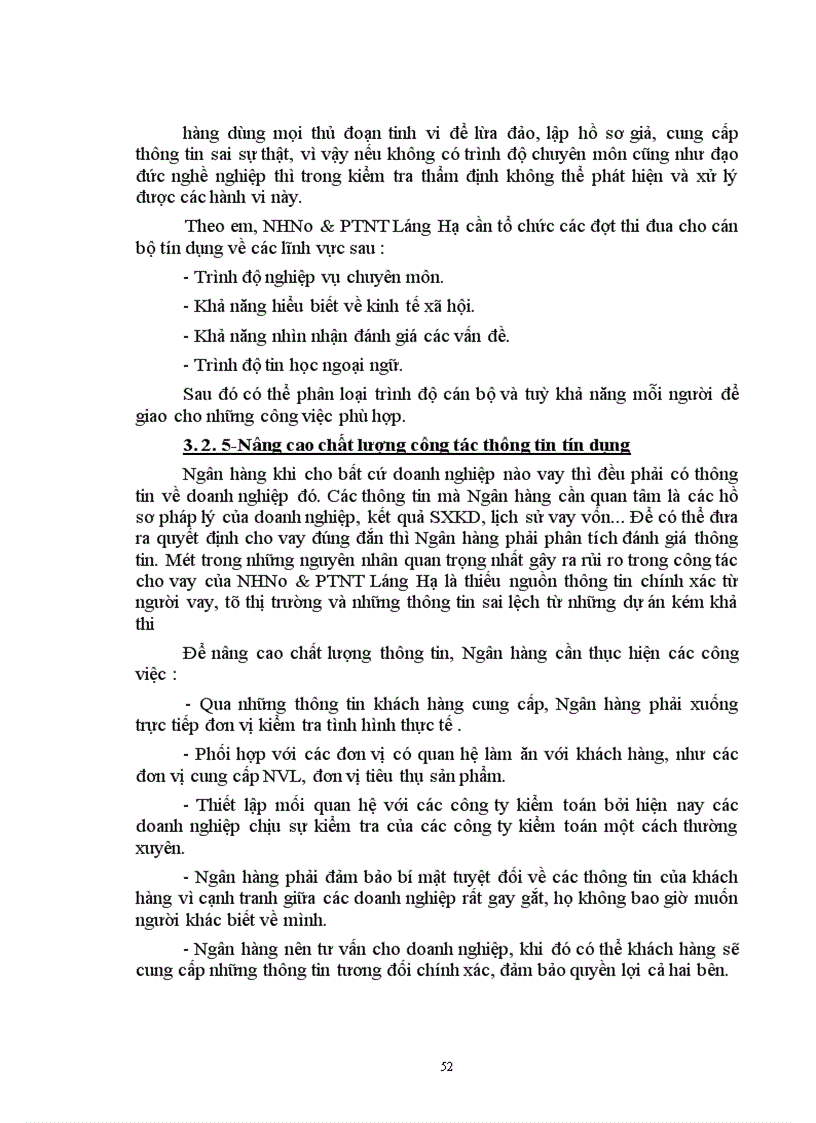 image for page Một số giải pháp nhằm nâng cao chất lượng tín dụng tại chi nhánh Ngân hàng nông nghiệp phát triển nông thôn Láng Hạ 1
