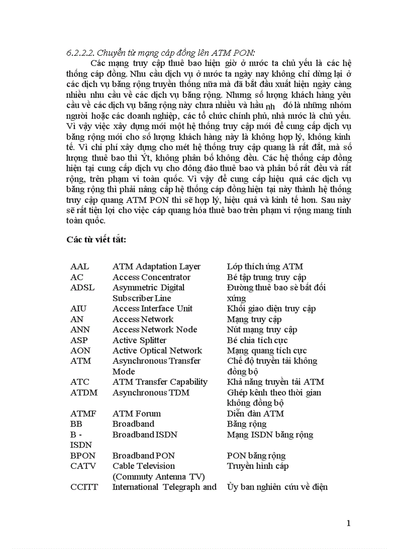 image for page Đồ án tốt nghiệp về đề tài kết hợp mạng PON và công nghệ ATM để triển khai hiệu quả nhất các dịch vụ băng rộng B ISDN