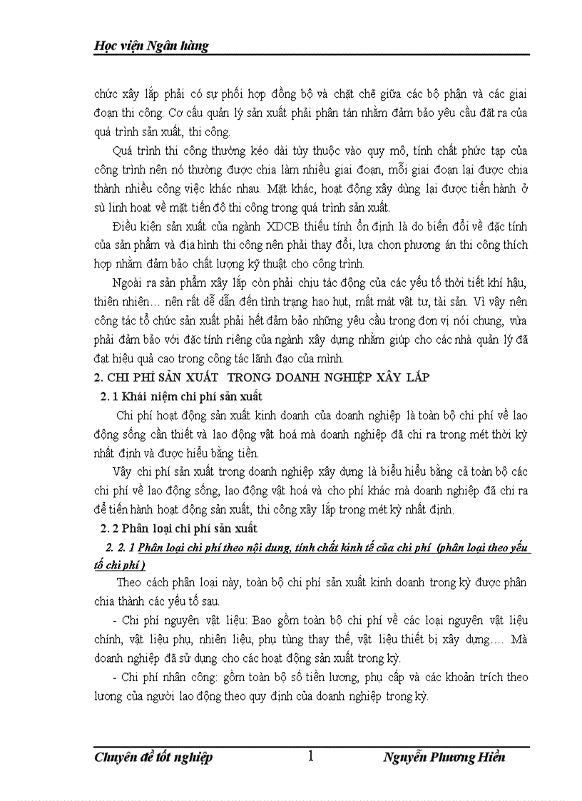 image for page Hoàn thiện về kế toán tập hợp chi phí sản xuất và tính giá thành sản phẩm xây lắp tại cÔNG ty cổ phần đầu tư và xây dựng hud3 1