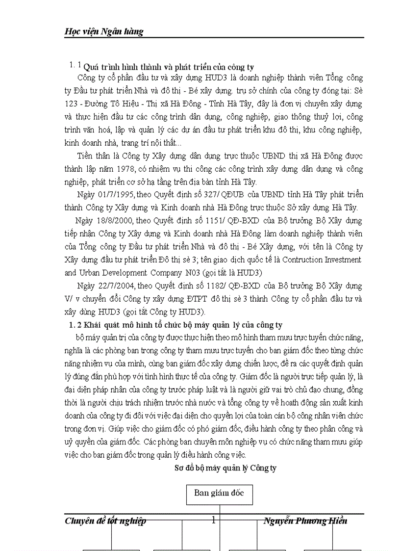 image for page Hoàn thiện về kế toán tập hợp chi phí sản xuất và tính giá thành sản phẩm xây lắp tại cÔNG ty cổ phần đầu tư và xây dựng hud3 1