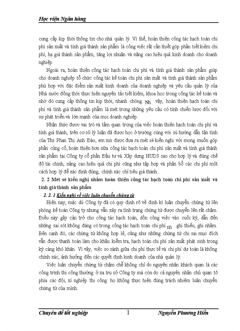image for page Hoàn thiện về kế toán tập hợp chi phí sản xuất và tính giá thành sản phẩm xây lắp tại cÔNG ty cổ phần đầu tư và xây dựng hud3 1