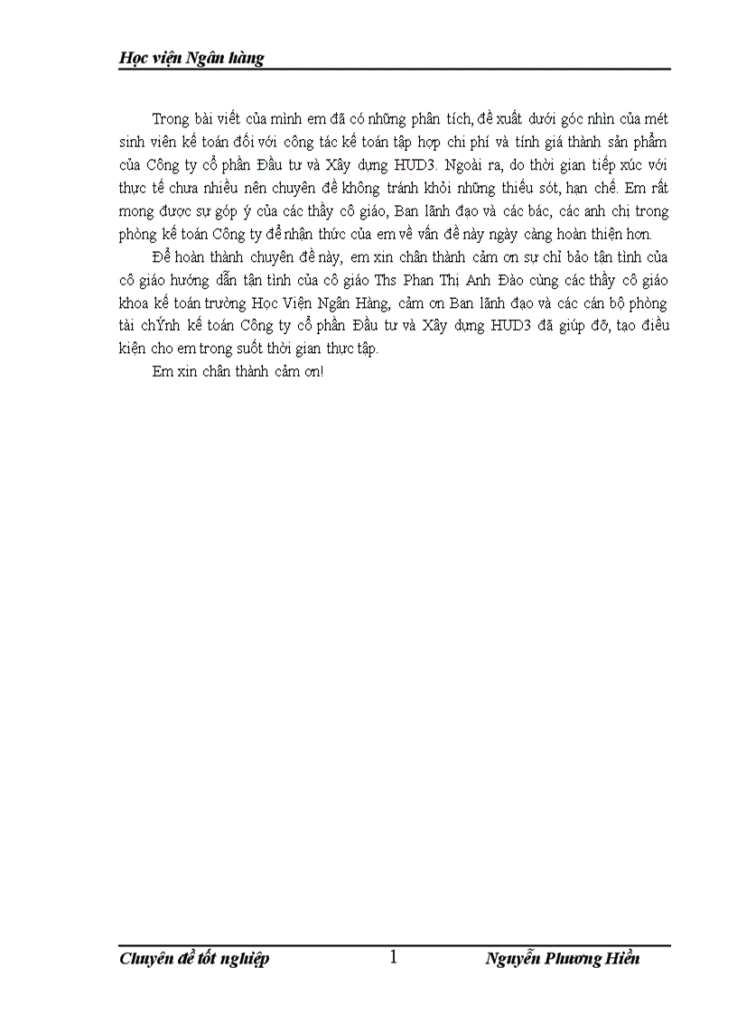 image for page Hoàn thiện về kế toán tập hợp chi phí sản xuất và tính giá thành sản phẩm xây lắp tại cÔNG ty cổ phần đầu tư và xây dựng hud3 1