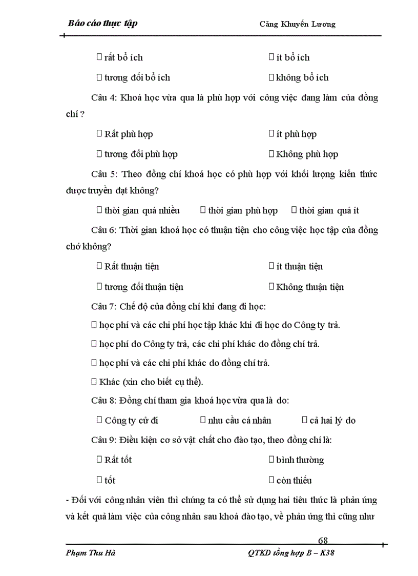 image for page Công tác đào tạo bồi dưỡng và phát triển nguồn nhân lực ở cảng Khuyến Lương