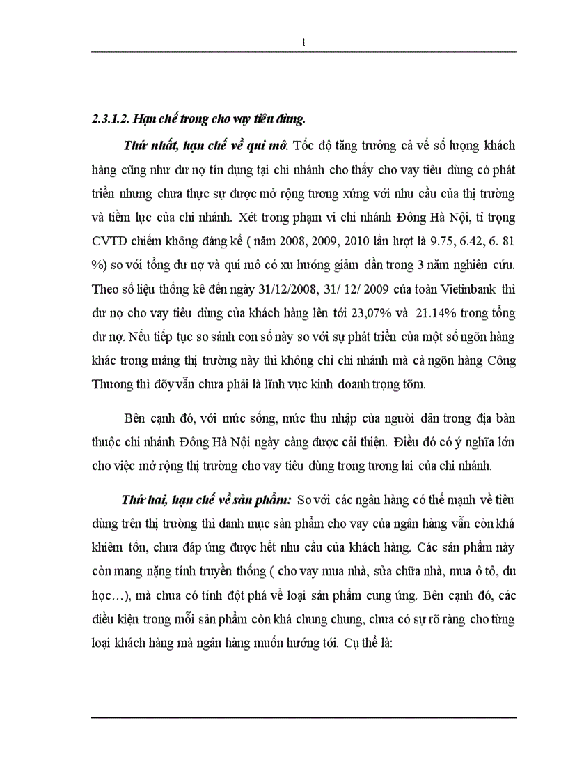 image for page Giải pháp mở rộng cho vay tiêu dùng tại chi nhánh Đông Hà Nội NHTMCP Công Thương Việt Nam