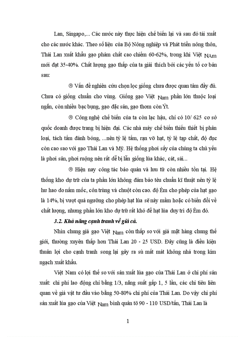 image for page Lợi thế trong sản xuất và giải pháp nâng cao khả năng cạnh tranh của lúa gạo Việt Nam 1