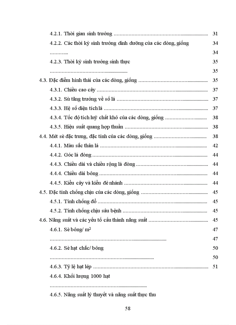 image for page Đánh giá năng suất và khả năng chống chịu sâu bệnh của các dòng triển vọng trong tập đoàn quan sát vụ mùa năm 2002 tại Thanh Trì Hà Nội 1