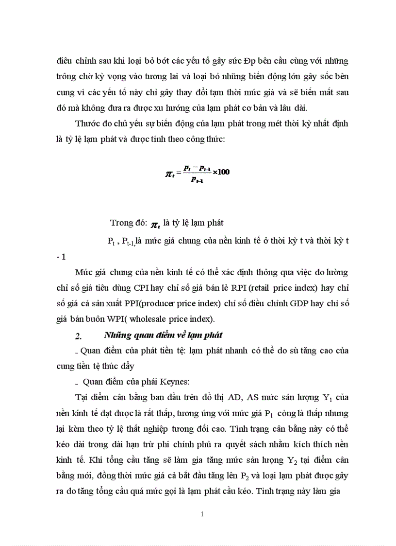 Lạm phát trong nền kinh tế thị trường