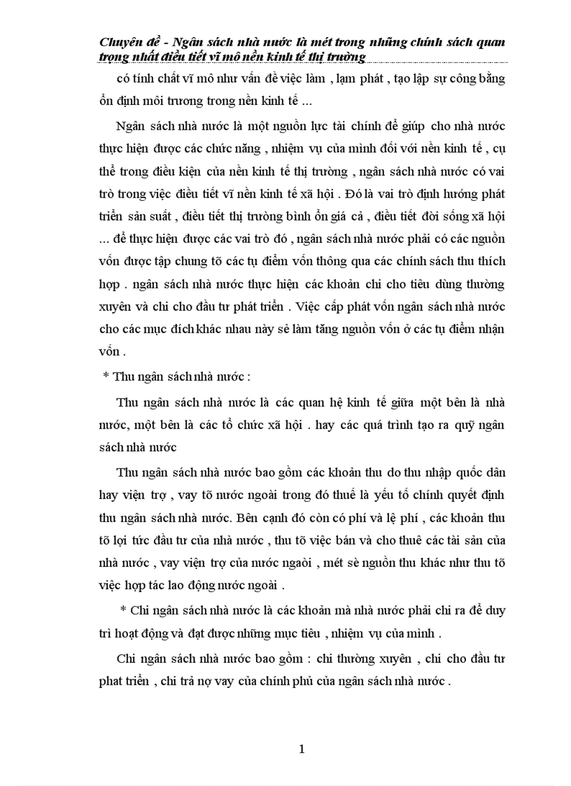 image for page Ngân sách nhà nước là một trong những chính sách quan trọng nhất điều tiết vĩ mô nền kinh tế thị trường 1