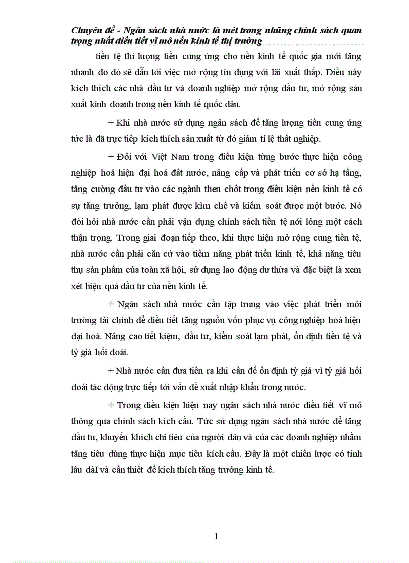 image for page Ngân sách nhà nước là một trong những chính sách quan trọng nhất điều tiết vĩ mô nền kinh tế thị trường 1