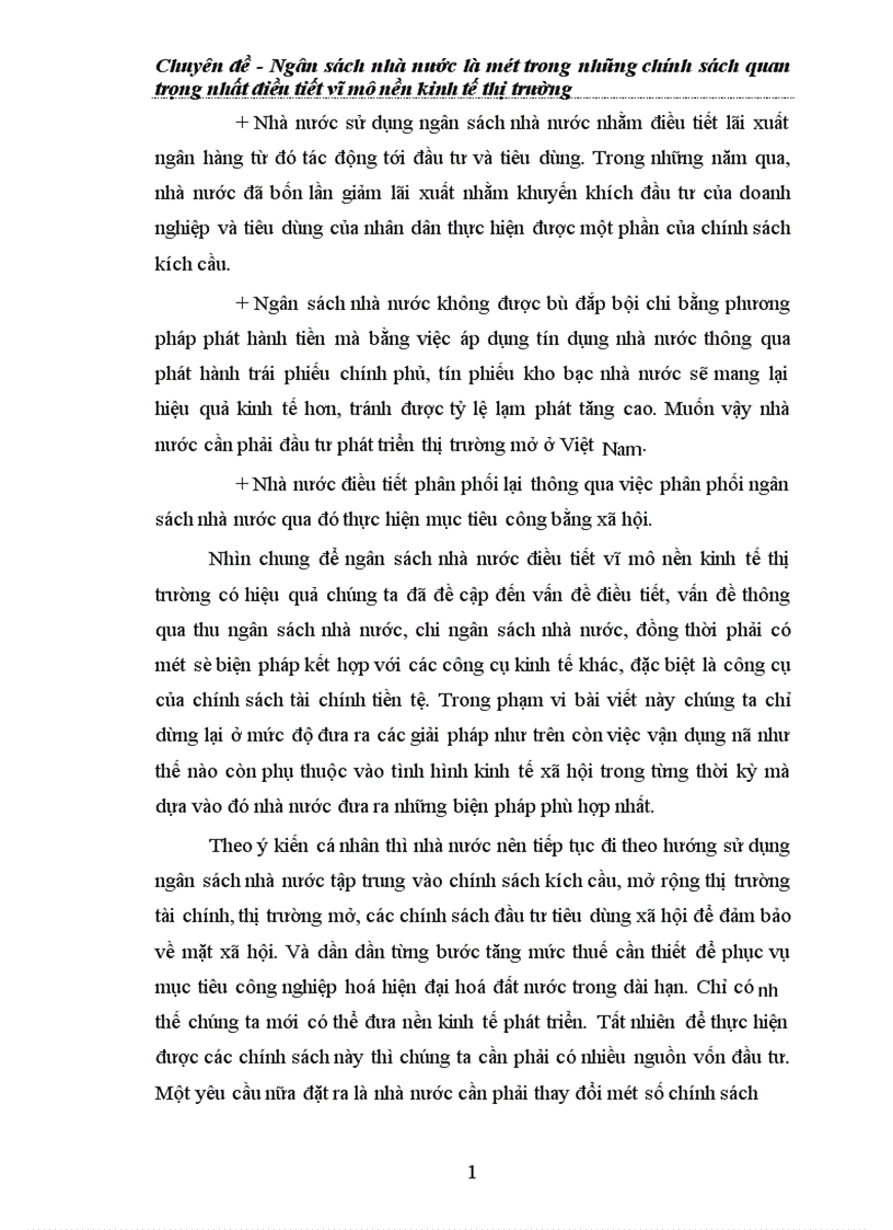 image for page Ngân sách nhà nước là một trong những chính sách quan trọng nhất điều tiết vĩ mô nền kinh tế thị trường 1