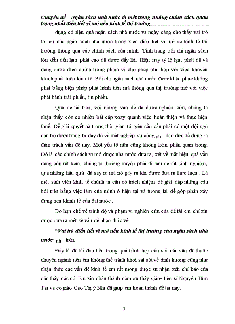 image for page Ngân sách nhà nước là một trong những chính sách quan trọng nhất điều tiết vĩ mô nền kinh tế thị trường 1