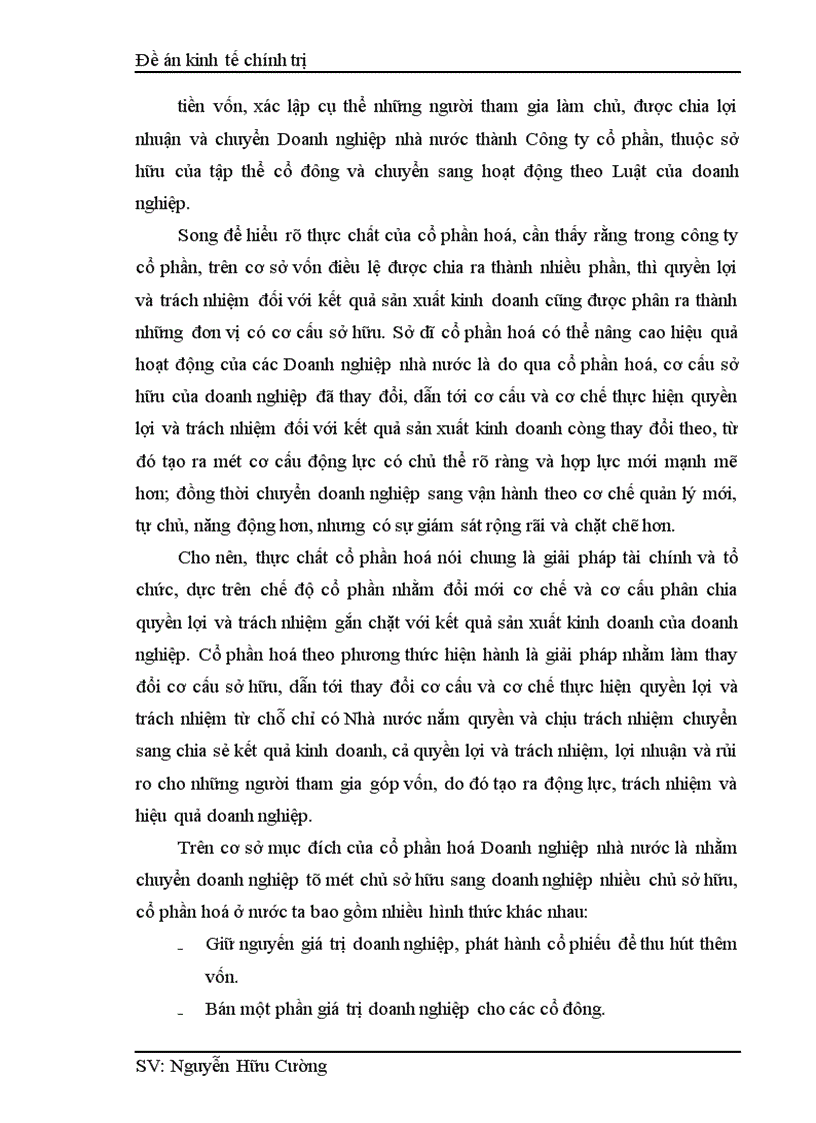image for page Một số biện pháp nhằm tiếp tục đẩy mạnh quá trình cổ phần hoá trong một bộ phận Doanh nghiệp nhà nước ở nước ta trong giai đoạn hiện nay 1