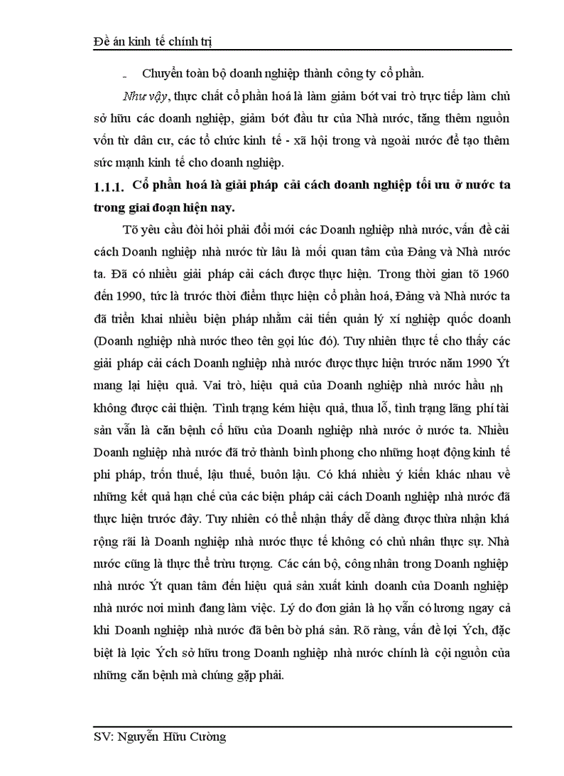 image for page Một số biện pháp nhằm tiếp tục đẩy mạnh quá trình cổ phần hoá trong một bộ phận Doanh nghiệp nhà nước ở nước ta trong giai đoạn hiện nay 1