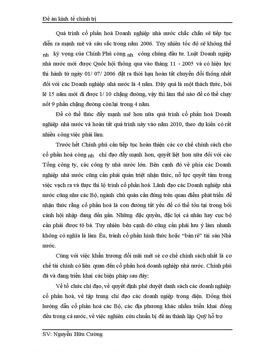 image for page Một số biện pháp nhằm tiếp tục đẩy mạnh quá trình cổ phần hoá trong một bộ phận Doanh nghiệp nhà nước ở nước ta trong giai đoạn hiện nay 1