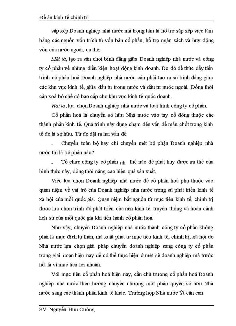 image for page Một số biện pháp nhằm tiếp tục đẩy mạnh quá trình cổ phần hoá trong một bộ phận Doanh nghiệp nhà nước ở nước ta trong giai đoạn hiện nay 1