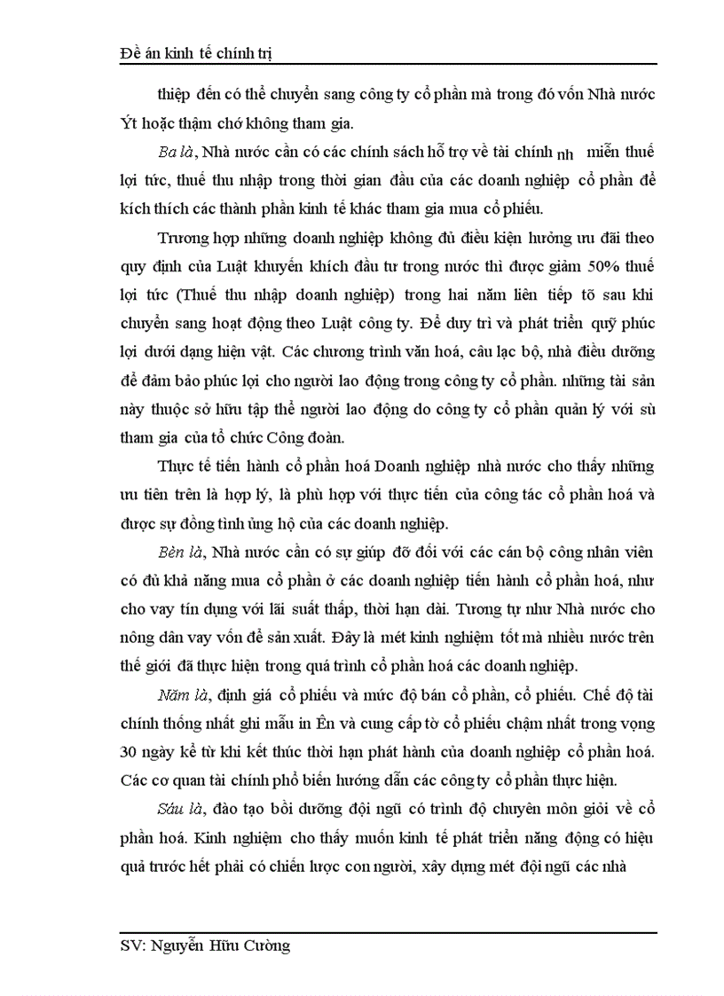 image for page Một số biện pháp nhằm tiếp tục đẩy mạnh quá trình cổ phần hoá trong một bộ phận Doanh nghiệp nhà nước ở nước ta trong giai đoạn hiện nay 1