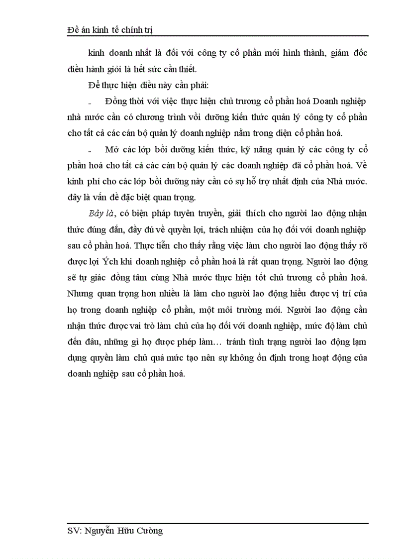 image for page Một số biện pháp nhằm tiếp tục đẩy mạnh quá trình cổ phần hoá trong một bộ phận Doanh nghiệp nhà nước ở nước ta trong giai đoạn hiện nay 1