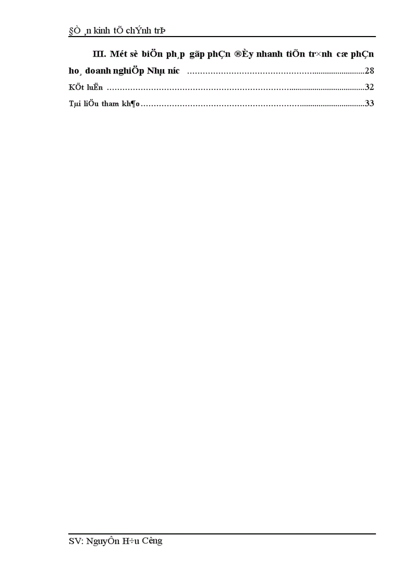 image for page Một số biện pháp nhằm tiếp tục đẩy mạnh quá trình cổ phần hoá trong một bộ phận Doanh nghiệp nhà nước ở nước ta trong giai đoạn hiện nay 1