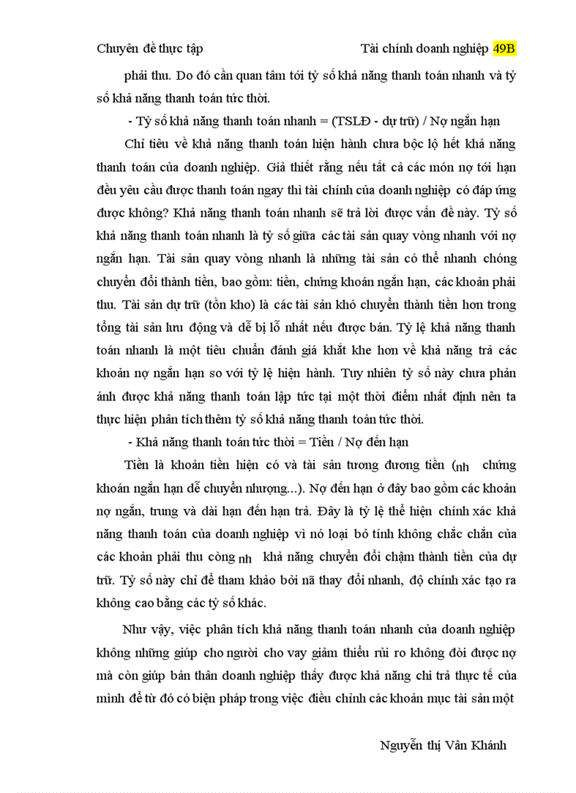 image for page ứng dụng phương pháp phân tích tỷ số và phương pháp so sánh vào phân tích tài chính của Công ty may Đức Giang 1