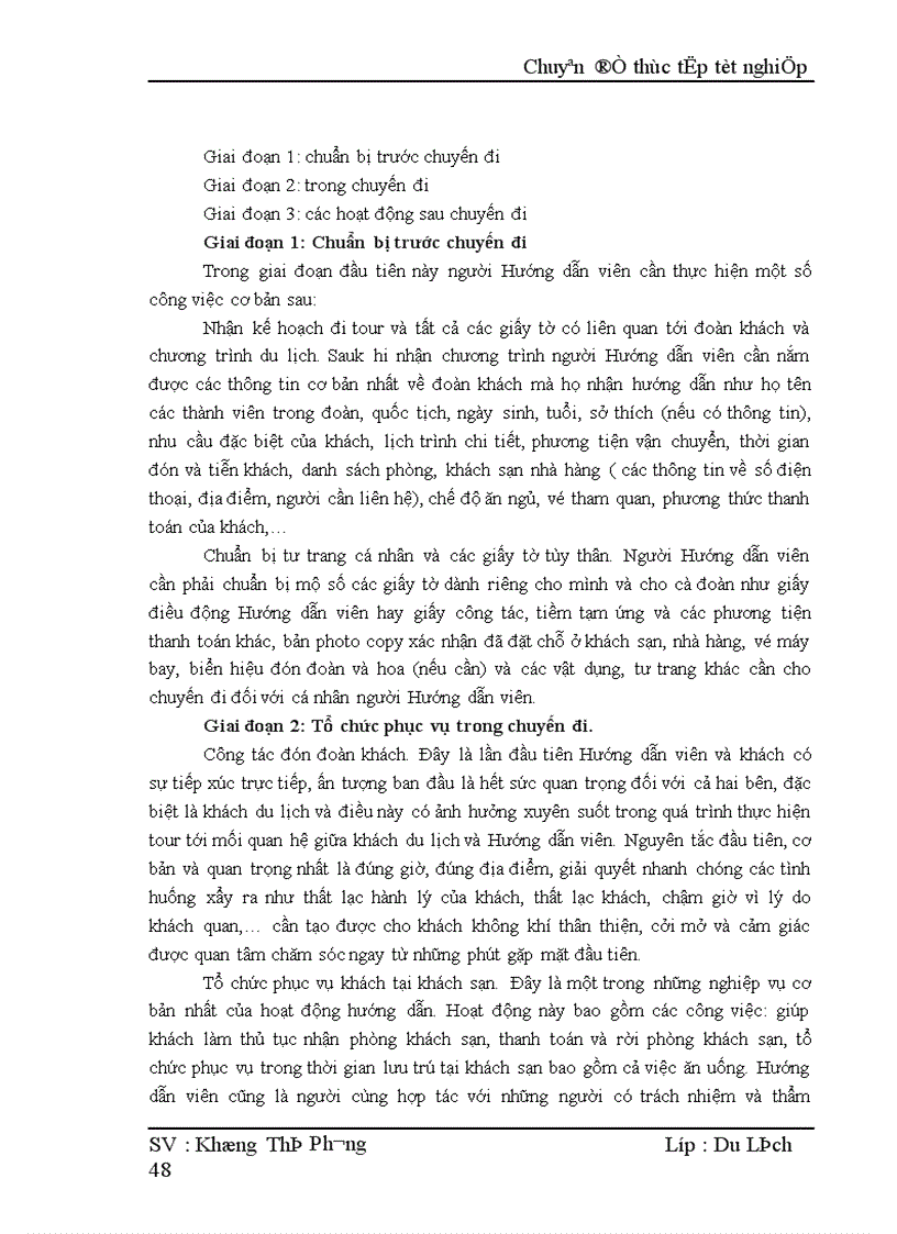 image for page Thực trạng của hoạt động hướng dẫn của Hướng dẫn viên trong Công ty TNHH du lịch Khoa Việt