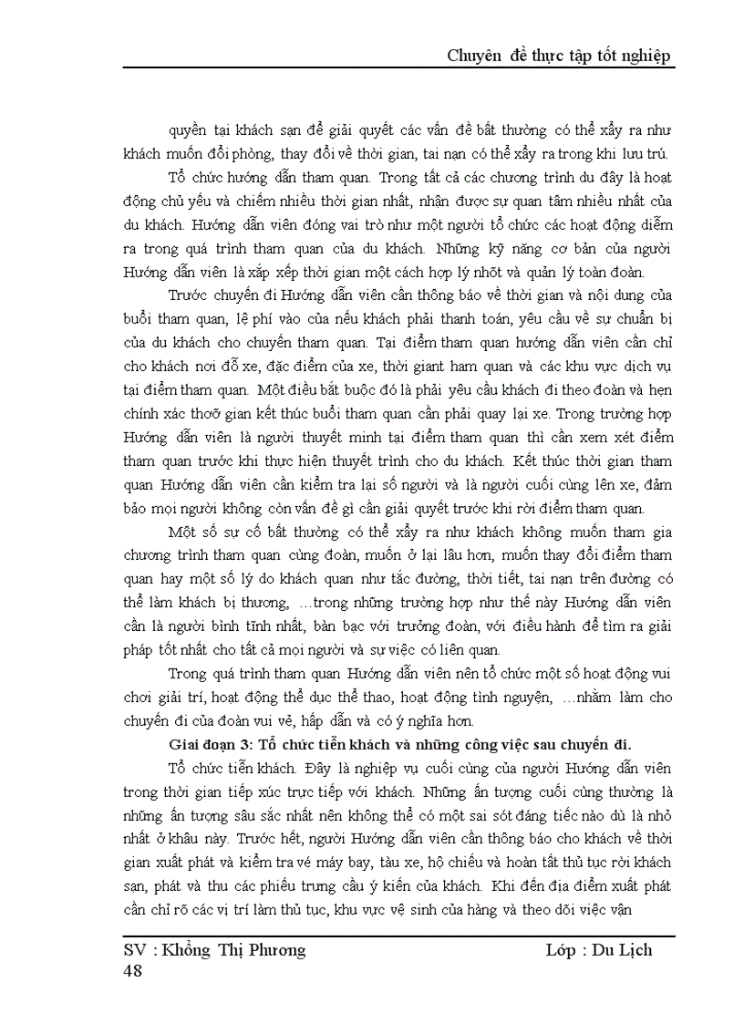 image for page Thực trạng của hoạt động hướng dẫn của Hướng dẫn viên trong Công ty TNHH du lịch Khoa Việt