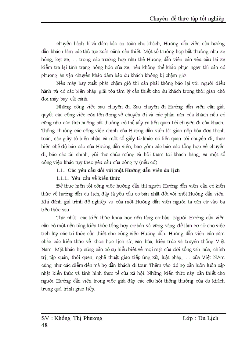 image for page Thực trạng của hoạt động hướng dẫn của Hướng dẫn viên trong Công ty TNHH du lịch Khoa Việt
