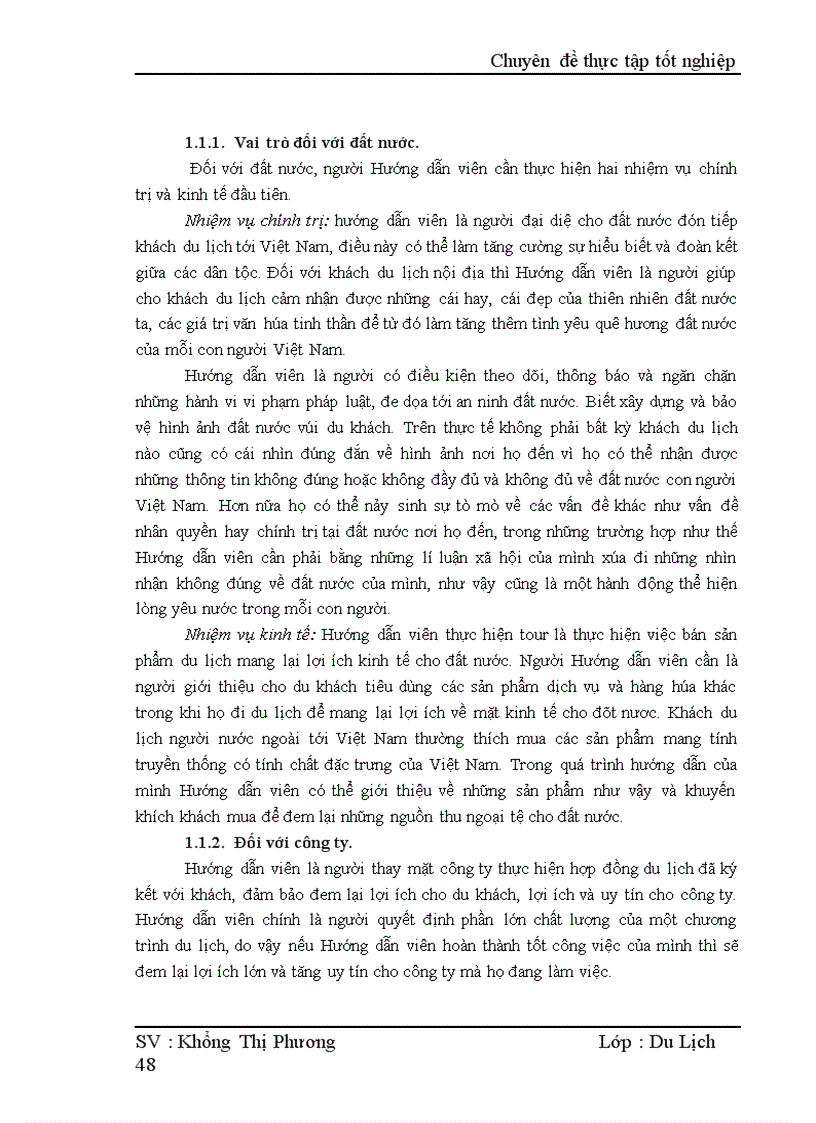image for page Thực trạng của hoạt động hướng dẫn của Hướng dẫn viên trong Công ty TNHH du lịch Khoa Việt