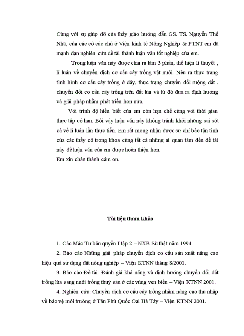 image for page Định hướng và giải pháp chuyển dịch cơ cấu cây trồng trên đất trồng lúa sang sản xuất nông thuỷ sản khác ở xã Phương Tú ứng Hoà Hà Tây