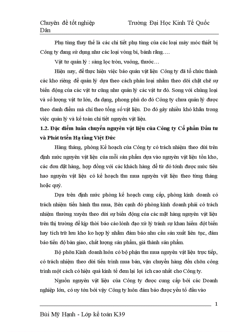 image for page Hoàn thiện công tác kế toán nguyên vật liệu tại Công ty Cổ phần Đầu tư và Phát triển Hạ tầng Việt Đức 1