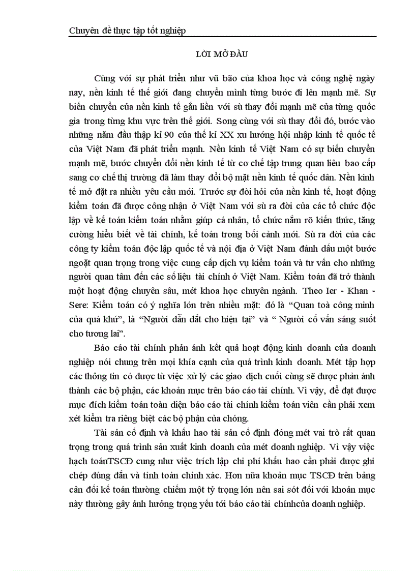 image for page Thực trạng kiểm toán khoản mục TSCĐ trong kiểm toán báo cáo tài chính do công ty TNHH Kiểm toán và Tư vấn tài chính quốc tế IFC thực hiện 1