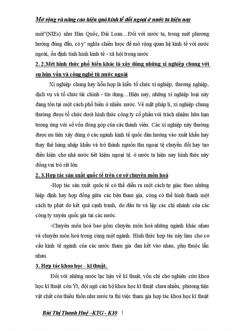 image for page Mở rộng và nâng cao hiệu quả kinh tế đối ngoại ở nước ta hiện nay