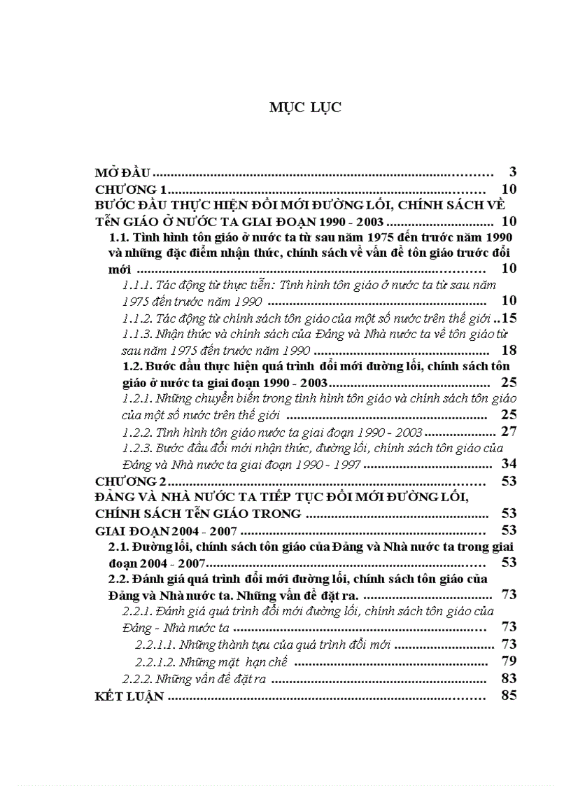 image for page Chính sách tôn giáo của Đảng và Nhà nước Việt Nam trong những năm 1990 2007 1