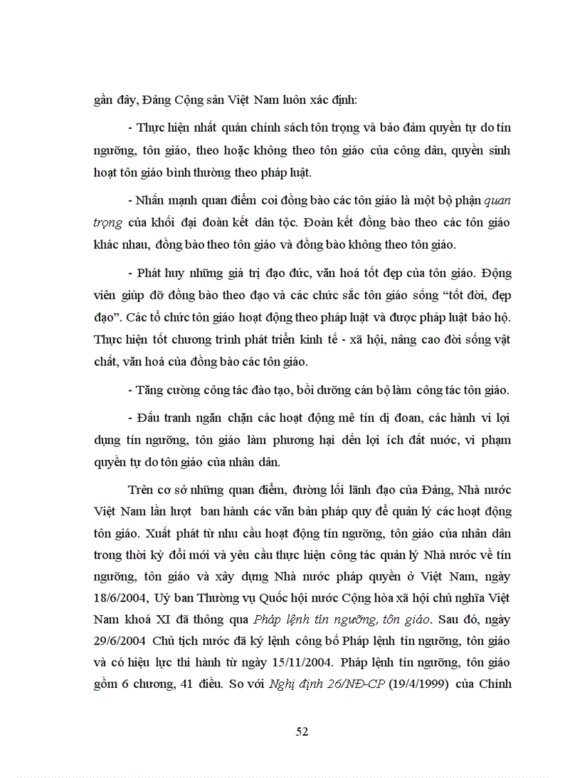 image for page Chính sách tôn giáo của Đảng và Nhà nước Việt Nam trong những năm 1990 2007 1