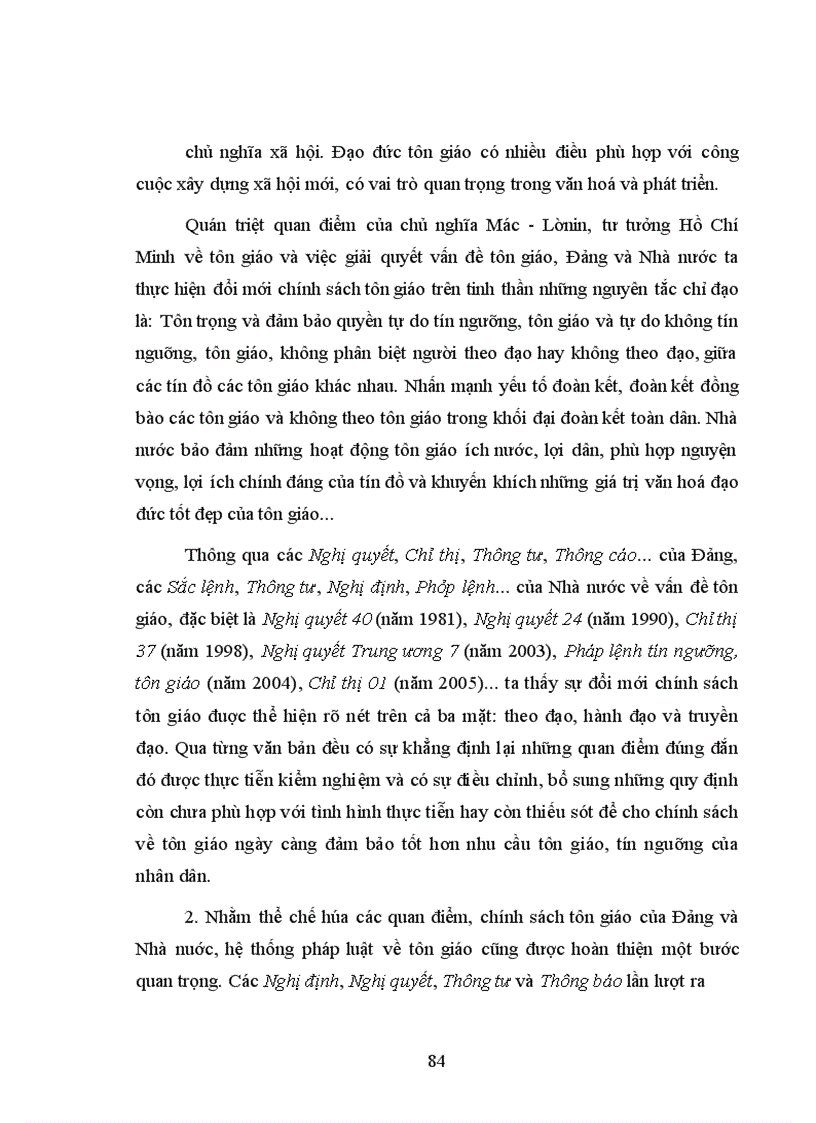 image for page Chính sách tôn giáo của Đảng và Nhà nước Việt Nam trong những năm 1990 2007 1