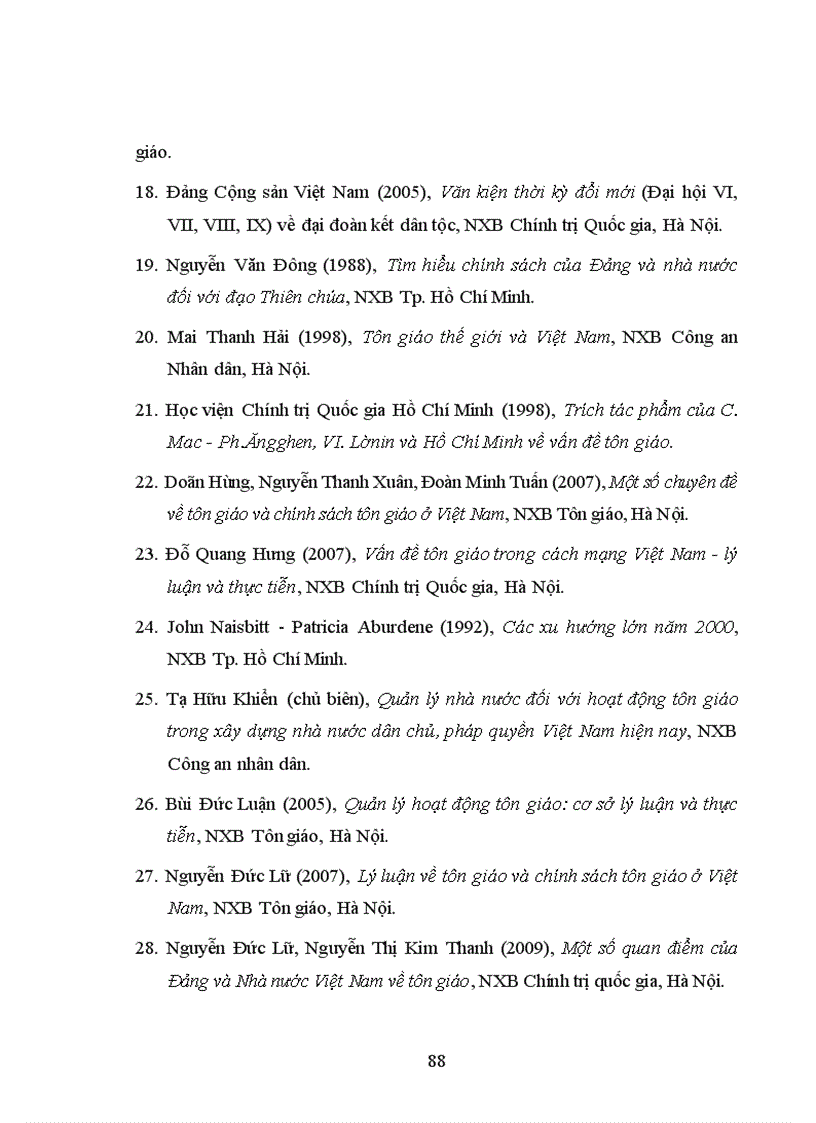 image for page Chính sách tôn giáo của Đảng và Nhà nước Việt Nam trong những năm 1990 2007 1