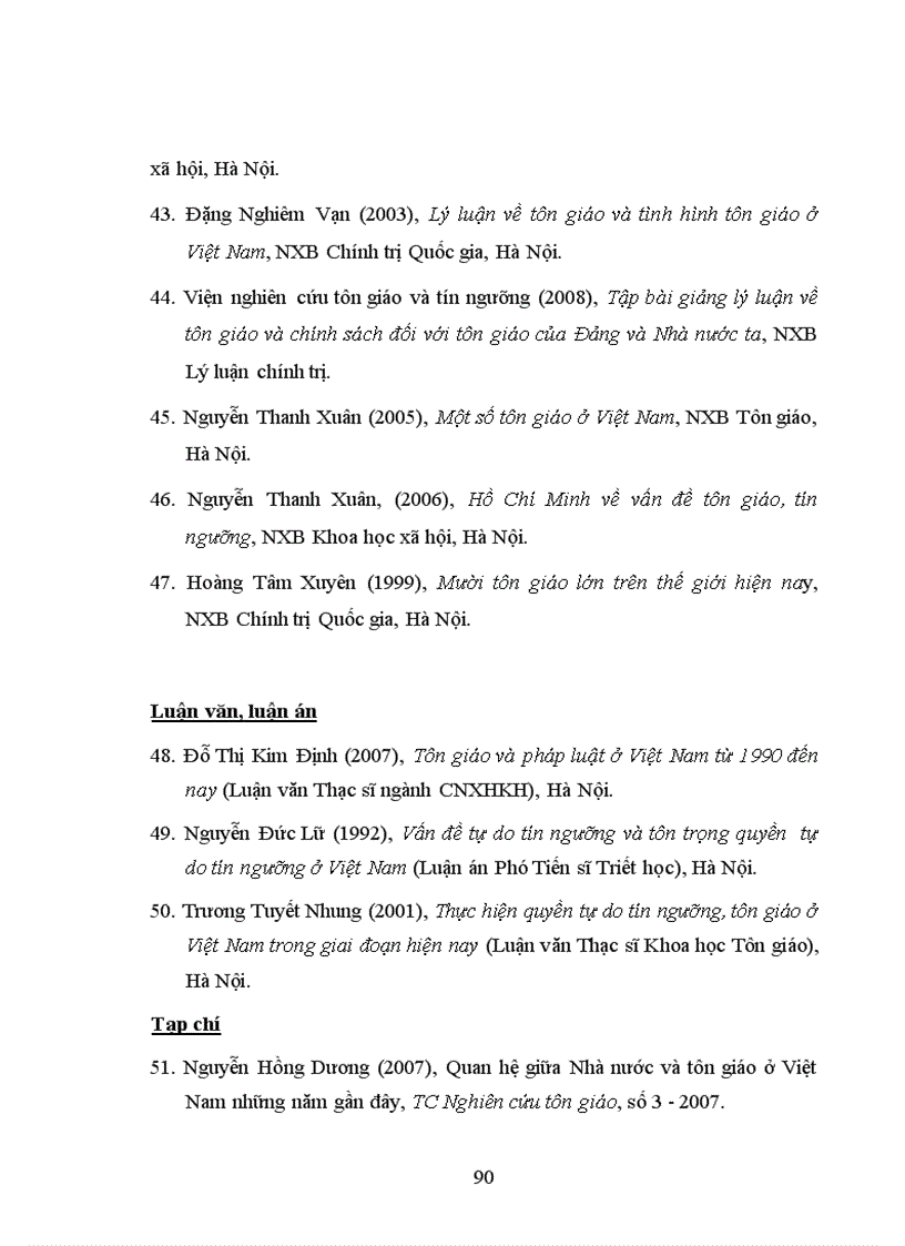 image for page Chính sách tôn giáo của Đảng và Nhà nước Việt Nam trong những năm 1990 2007 1