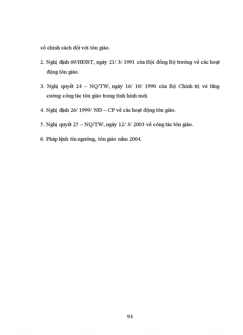 image for page Chính sách tôn giáo của Đảng và Nhà nước Việt Nam trong những năm 1990 2007 1