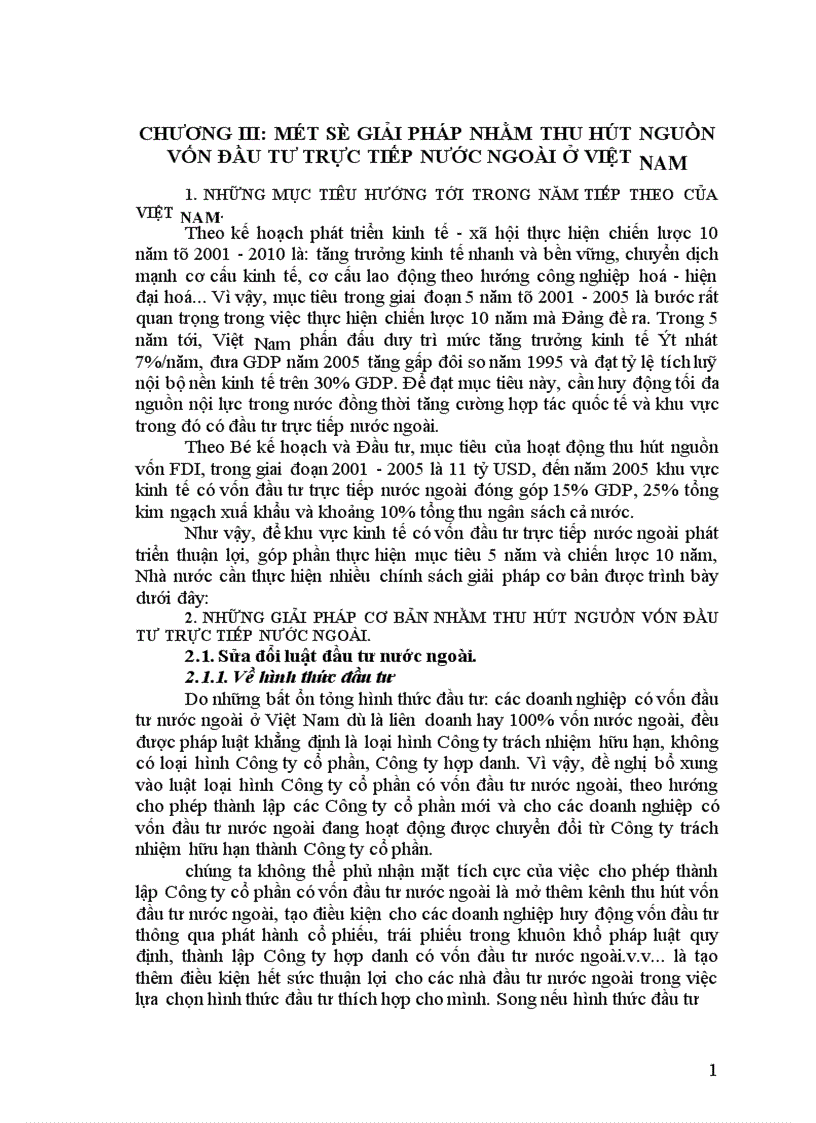 image for page Một số giải pháp nhằm thu hút nguồn vốn đầu tư trực tiếp nước ngoài ở Việt Nam trong quá trình sự nghiệp CNH HĐH 1