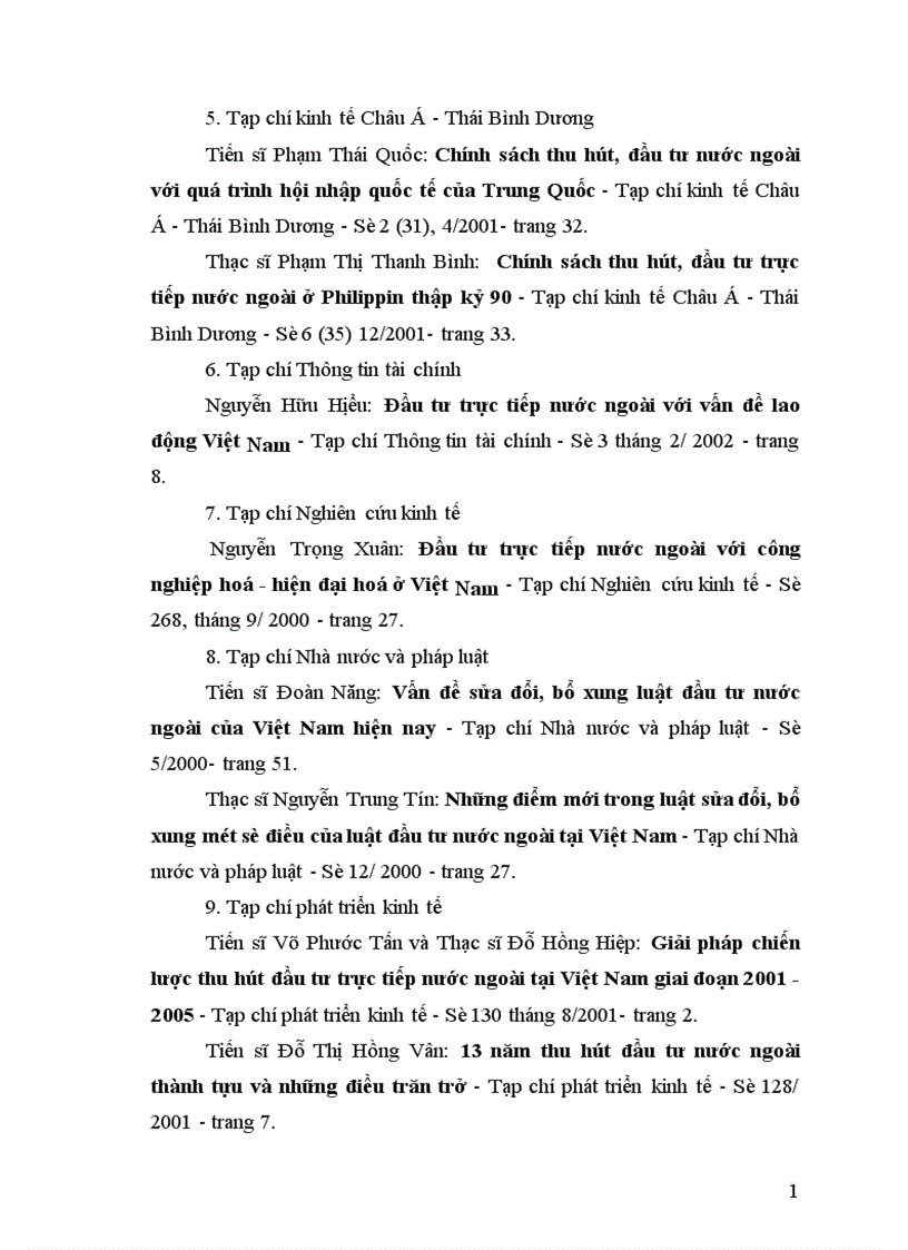 image for page Một số giải pháp nhằm thu hút nguồn vốn đầu tư trực tiếp nước ngoài ở Việt Nam trong quá trình sự nghiệp CNH HĐH 1