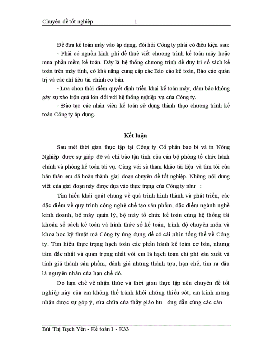 image for page Hoàn thiện hạch toán chi phí sản xuất và tính giá thành sản phẩm tại Công ty Cổ phần bao bì và in nông nghiệp 1