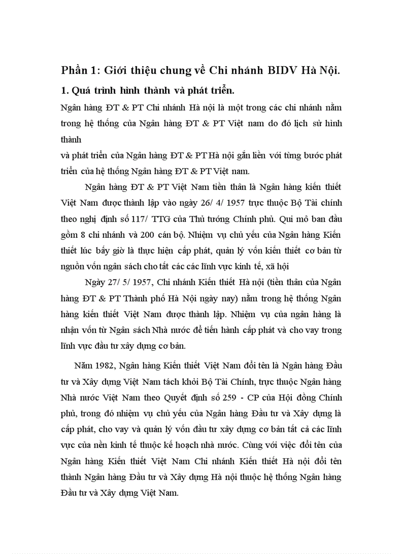 image for page Kết quả kinh doanh trong những năm gần đây của Chi nhánh BIDV Hà nội