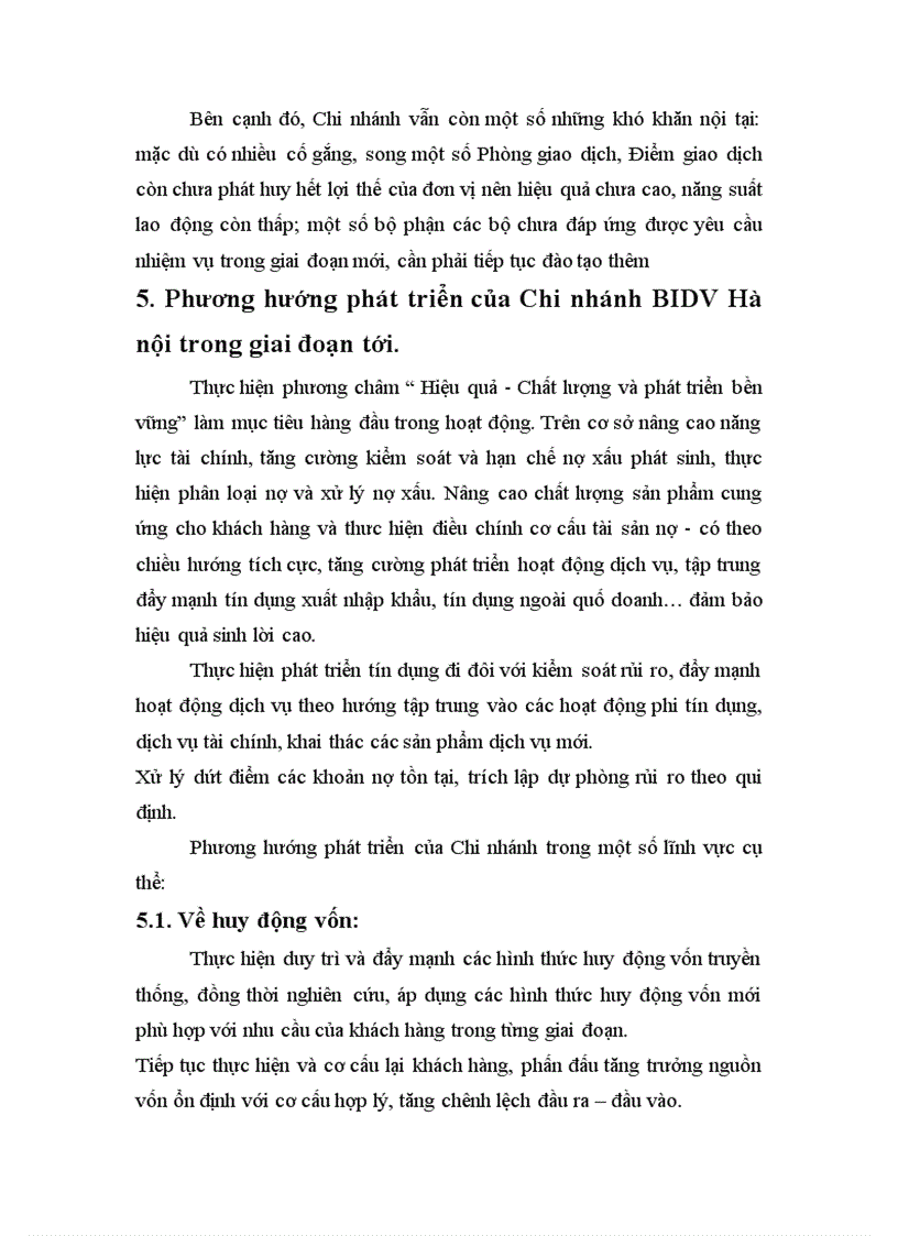 image for page Kết quả kinh doanh trong những năm gần đây của Chi nhánh BIDV Hà nội