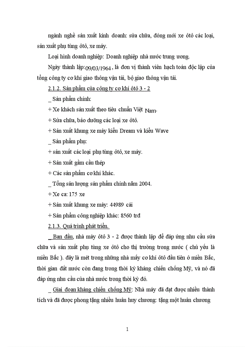 image for page Tổ chức kế toán tập hợp chi phí sản xuất và tính giá thành sản phẩm tại công ty cơ khí ô tô 3 2 1